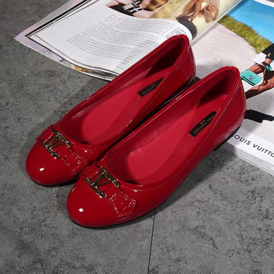 LV Shallow mouth flat shoes Women--002